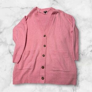 Women's Pink Cardigan Sweater